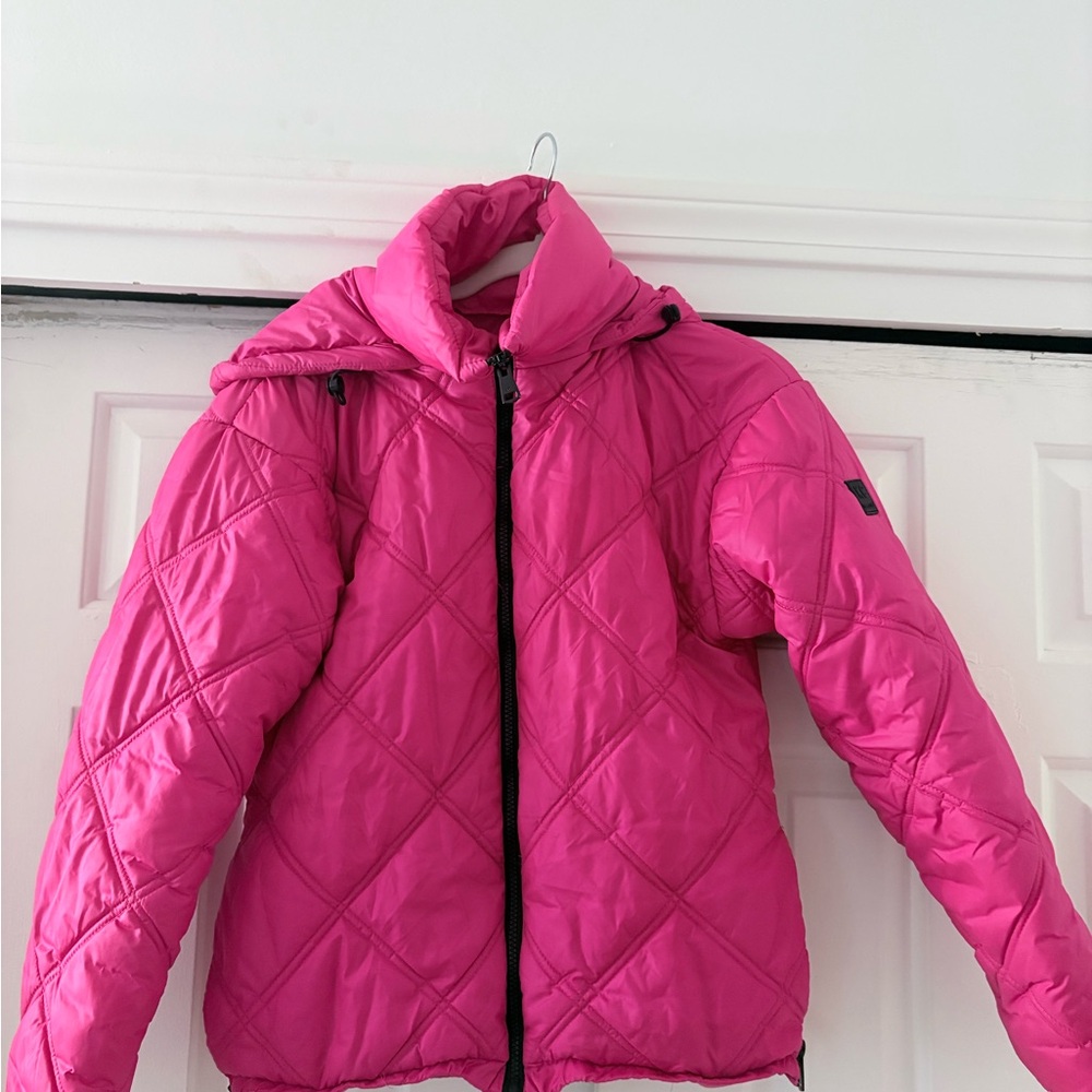 Kennth Cole Pink Quilted Puffer Jacket